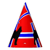 ノルウェー旗のelkieのサイロ パーティーハット (左)