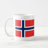 ノルウェー柄マグカップ「Uff Da」 コーヒーマグカップ (左)