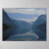 ノルウェー氷河の風景のポスター ポスター (正面)