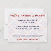 ノルウェー波旗 招待状 (裏面)