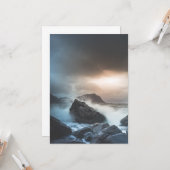 ノルウェー海岸写真 カード (正面/裏面インサイチュ)