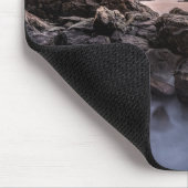 ノルウェー海景の写真 マウスパッド (コーナー)