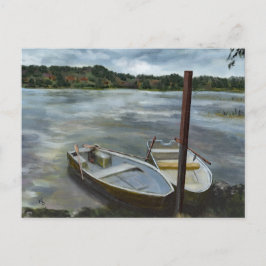 ノルウェー湖畔 ポストカード