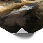 ノルウェー犬アートプリントポスター ポスター (角)