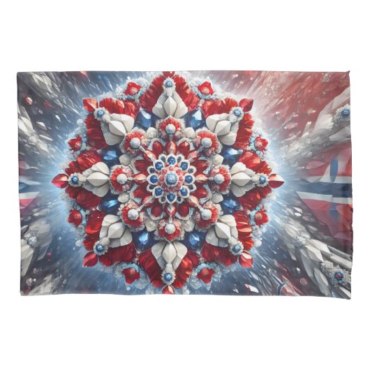 ノルウェー独身の色のピラロケース 枕カバー (正面)