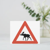 ノルウェー産のエルク ポストカード (スタンド正面)