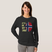 ノルウェー私のDnaノルウェー国旗のチームノルウェー1 Tシャツ (正面フル)