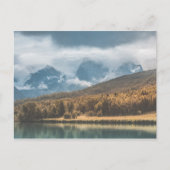 ノルウェー秋の風景写真 ポストカード (正面)