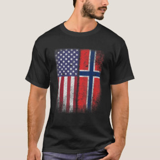 ノルウェー米国国旗Norway Usa Norge Gift T Sh Tシャツ