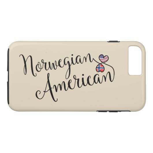 ノルウェー系アメリカ人の絡み合ったハートの携帯電話ケース Case-Mate iPhoneケース (裏面(横))