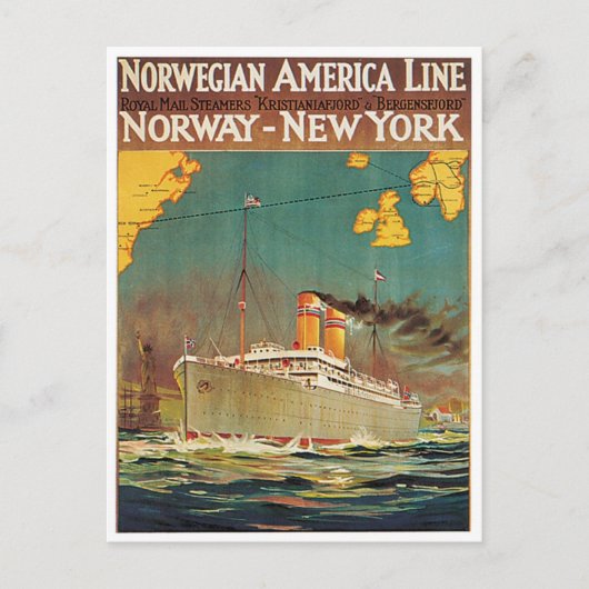 ノルウェー系 ポストカード (正面)