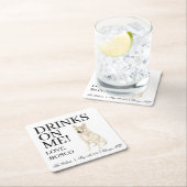 ノルウェー結婚の犬 スクエアペーパーコースター (インサイチュ)