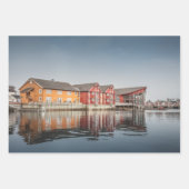 ノルウェー絵を描ハウス ラッピングペーパーシート (正面3)