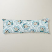 ノルウェー絵を描ブフンドオリジナルドッグアート ボディピロー (裏面)