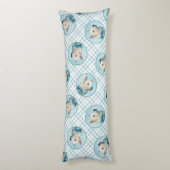 ノルウェー絵を描ブフンドオリジナルドッグアート ボディピロー (裏面 (縦))