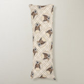 ノルウェー絵を描ランデフンドオリジナルドッグアート ボディピロー (正面縦)