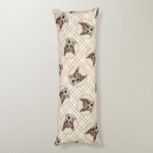 ノルウェー絵を描ランデフンドオリジナルドッグアート ボディピロー (裏面 (縦))