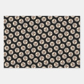 ノルウェー絵を描ランデフンドオリジナルドッグアート ラッピングペーパーシート (正面3)