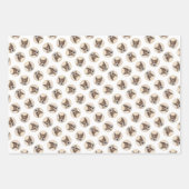 ノルウェー絵を描ランデフンドオリジナルドッグアート ラッピングペーパーシート (正面2)