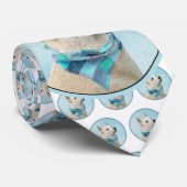 ノルウェー絵画のブフンドさん – かわいいオリジナルドッグアート ネクタイ (ロール)