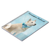 ノルウェー絵画のブフンドさん – かわいいオリジナルドッグアート ノートブック (左側)