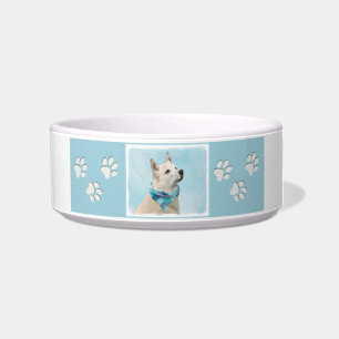 ノルウェー絵画のブフンドさん – かわいいオリジナルドッグアート ボウル