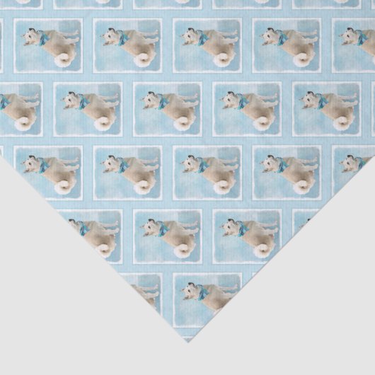 ノルウェー絵画のブフンドさん – かわいいオリジナルドッグアート 薄葉紙 (詳細)