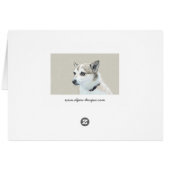 ノルウェー絵画ルンデフンド – オリジナルドッグアート (裏面横)