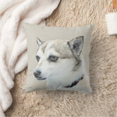 ノルウェー絵画ルンデフンド – オリジナルドッグアート クッション (ブランケット)