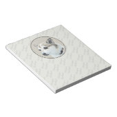 ノルウェー絵画ルンデフンド – オリジナルドッグアート ノートパッド (アングル)