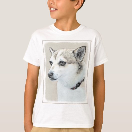 ノルウェー絵画ルンデフンド – オリジナルドッグアート Tシャツ (正面)