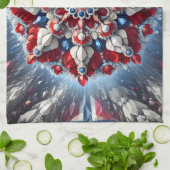 ノルウェー色のキッチンタオルデザイン キッチンタオル (折り畳み)