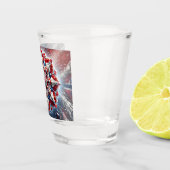 ノルウェー色のショットグラス ショットグラス (右)