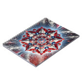 ノルウェー色のノートブック抽象デザイン ノートブック (左側)