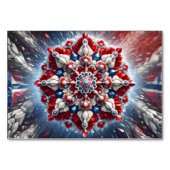 ノルウェー色の特殊なテーブルカード テーブルナンバー (裏面)