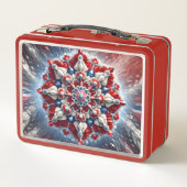 ノルウェー色の金属ステンレス弁当箱 メタルランチボックス (裏面)