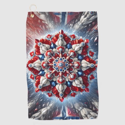 ノルウェー色ゴルフタオル ゴルフタオル (正面)