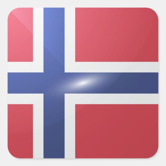 ノルウェー角光沢フラグ スクエアシール (正面)
