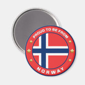 ノルウェー誇りを持った出身であること マグネット (正面/裏面)