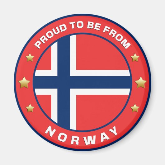 ノルウェー誇りを持った出身であること マグネット (正面)