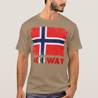 ノルウェー誇りを持った国旗オスロノルウェー Tシャツ