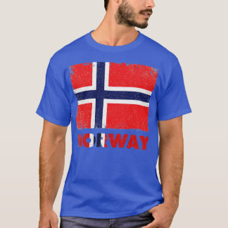ノルウェー誇りを持った国旗オスロノルウェー Tシャツ