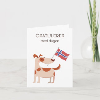 ノルウェー誕生日カード – グレートラーメッドダーゲン カード