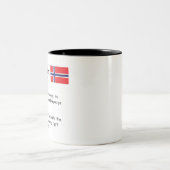 ノルウェー語おもしろいマグ ツートーンマグカップ (中央)