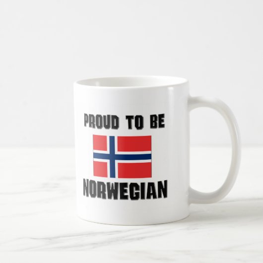ノルウェー語があること誇りを持った コーヒーマグカップ (右)
