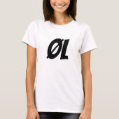ノルウェー語でビールはØl Tシャツ (正面)