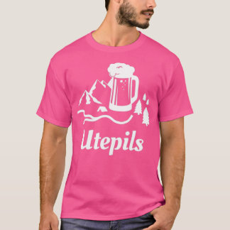 ノルウェー語でビールを飲むUthils Tシャツ