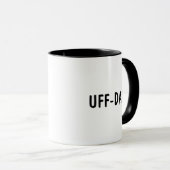 ノルウェー語のフレーズ UFF-DA マグカップ (正面右)