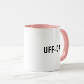 ノルウェー語のフレーズ UFF-DA マグカップ (正面右)
