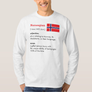 ノルウェー語の定義ティー Tシャツ